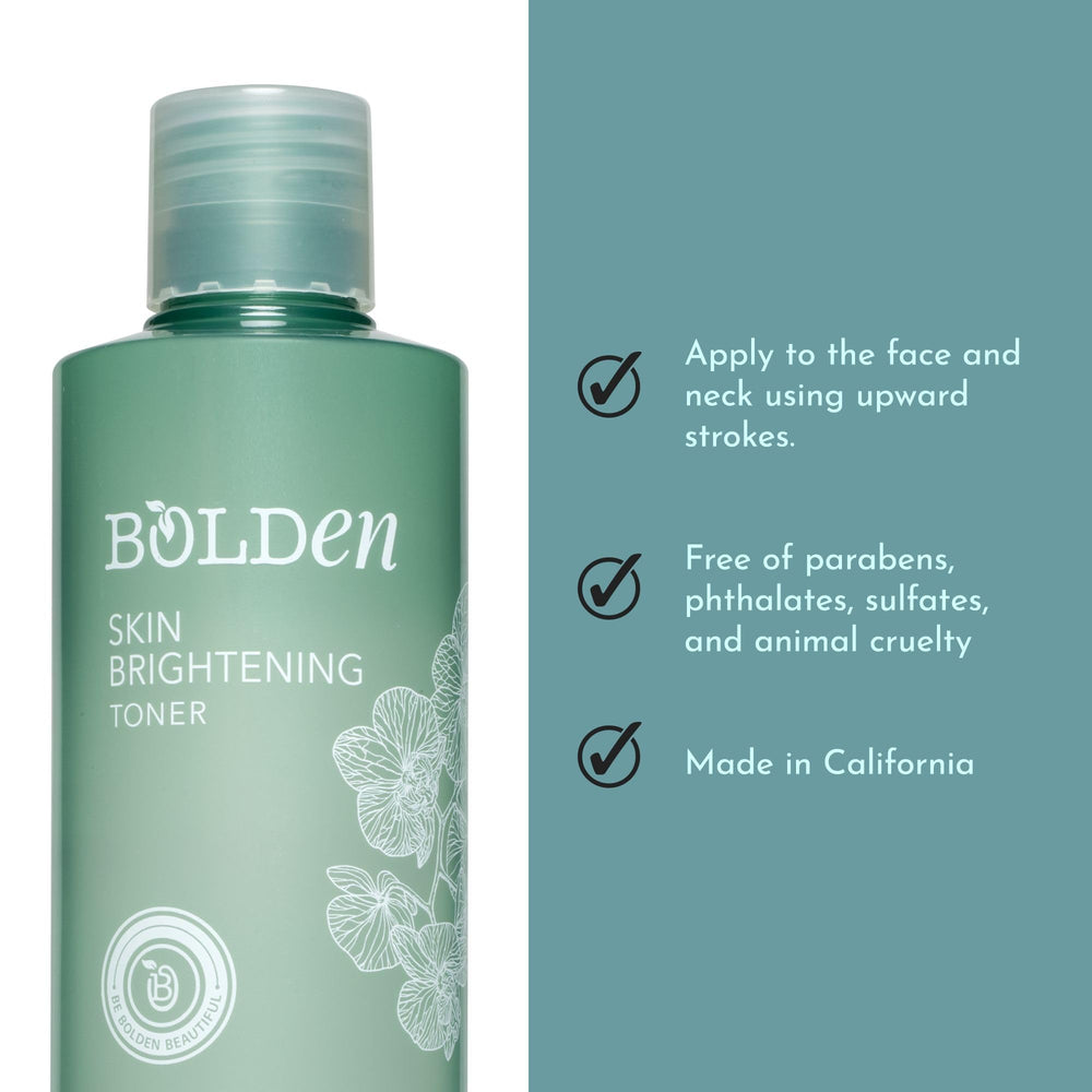 Bolden toner hydration with hyaluronic acid improving moisture and elasticity.