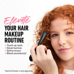 Boldify angled brush blends along the hairline for natural, undetectable touch-ups.