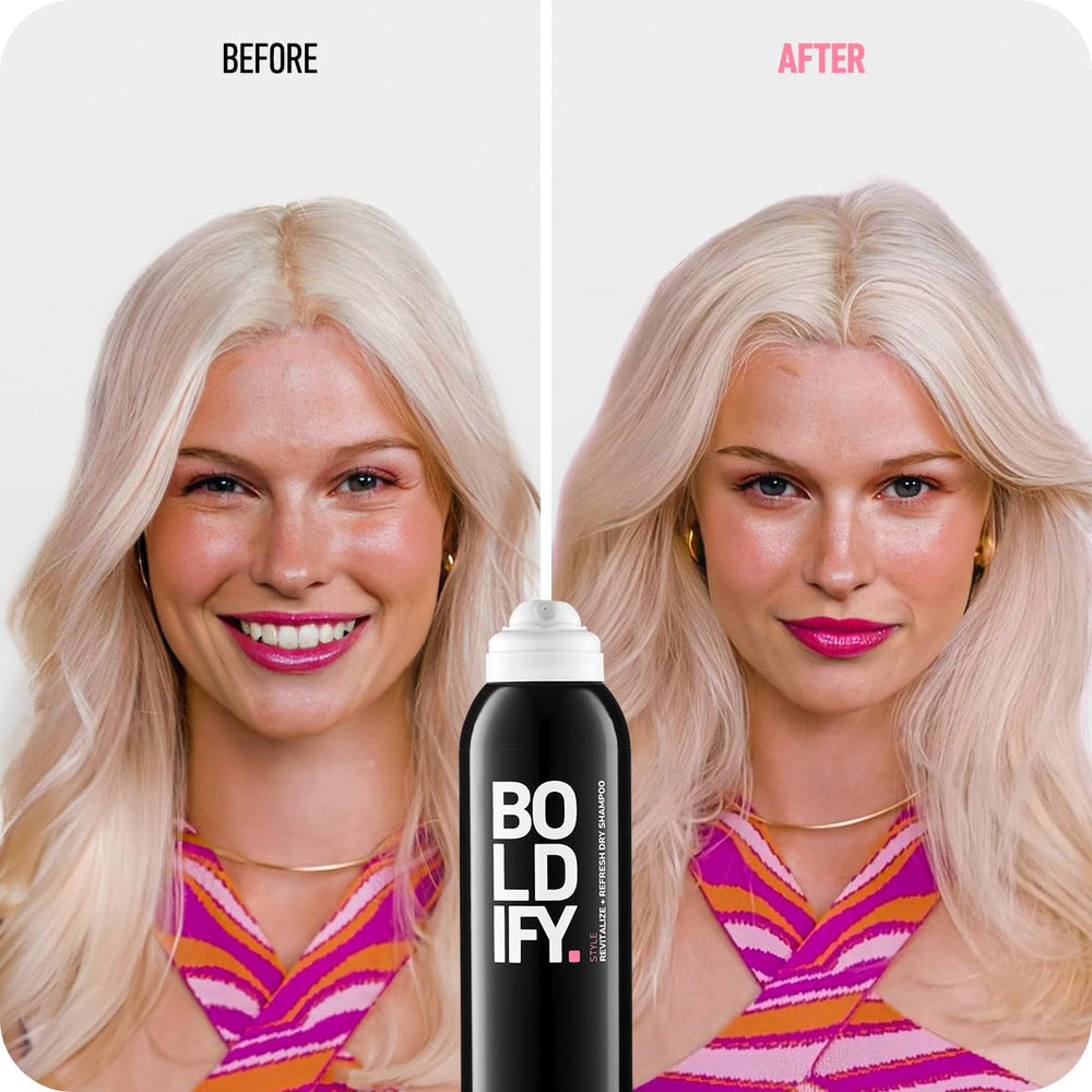 Boldify dry shampoo volume boost from finely milled rice starch.