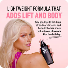 Boldify Full Body Blowout Spray heat-protection close-up for styling safety
