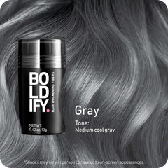 Boldify Hair Fibers 12g crown area blend for natural-looking density.