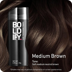 Boldify Hair Fibers 28g partline natural blend for thicker look