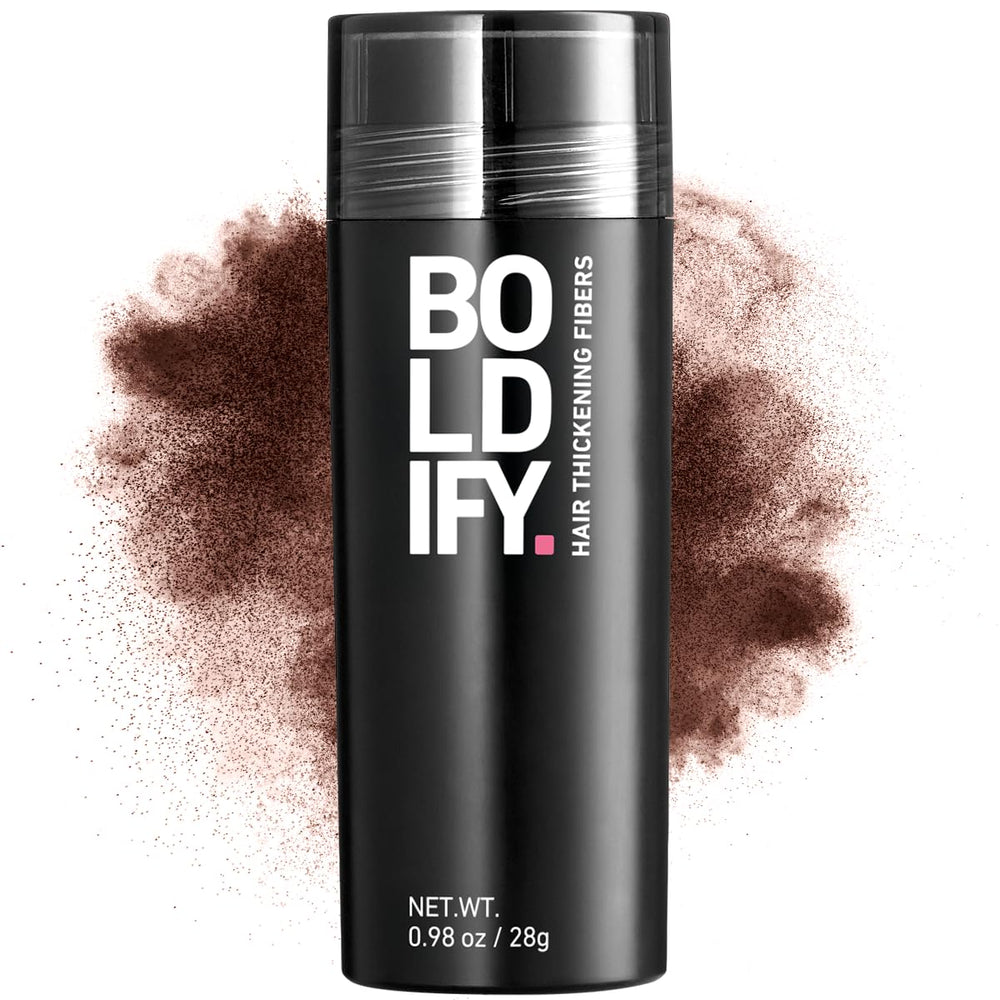 Boldify Hair Fibers application over crown for natural fullness.