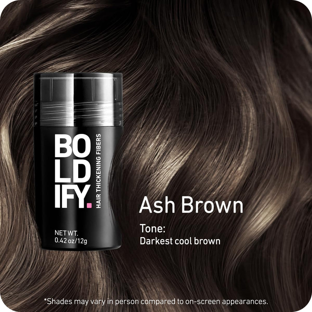 Boldify Hair Fibers close-up texture demonstrates natural color blend for realism