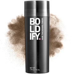 Boldify Hair Fibers crown-area application adds natural fullness for thinning crowns