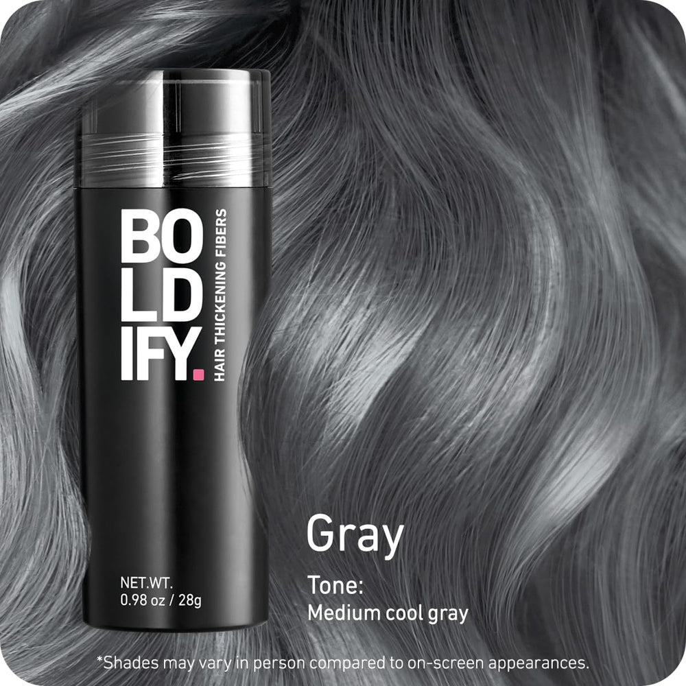 Boldify Hair Fibers crown coverage closeup shows natural blend with surrounding strands.