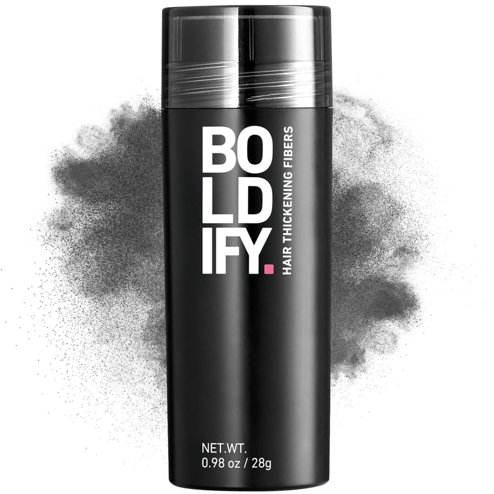 Boldify Hair Fibers crown coverage demonstrates instant fuller look and natural blend.