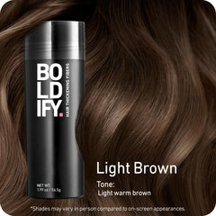 Boldify Hair Fibers partline natural blend creates undetectable coverage along the part