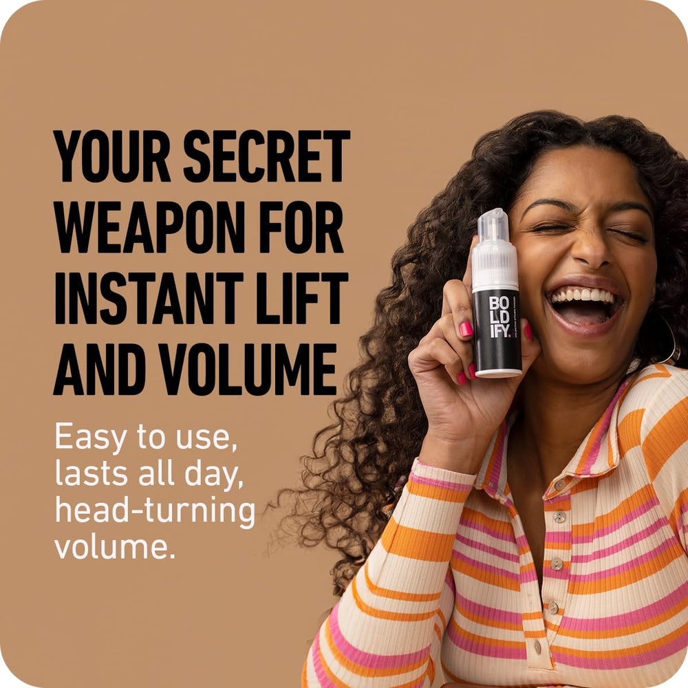 Boldify hair powder application pump for easy spray and mess-free styling