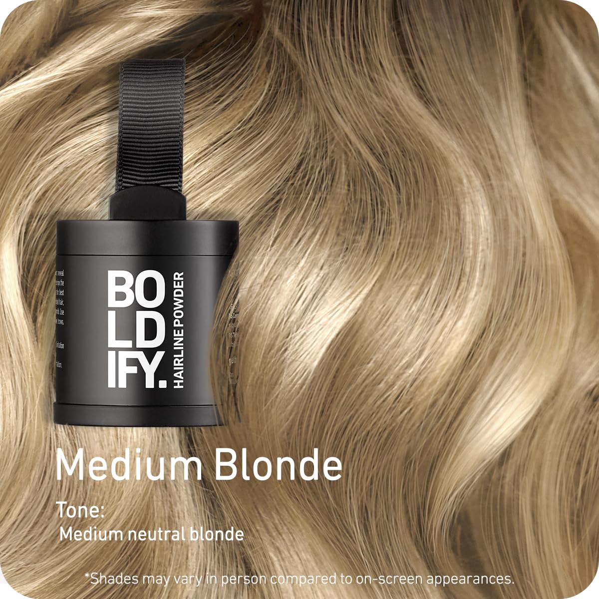 Boldify Hairline Powder applicator provides precise, natural-looking gray coverage.