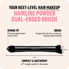 Boldify angled brush end delivers natural blend along hairline