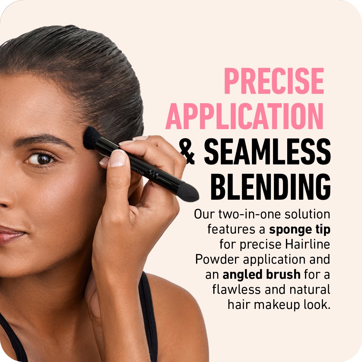 Boldify sponge-tip end for targeted placement and control
