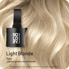 Boldify Hairline Powder compact in use demonstrates easy application for precise concealment