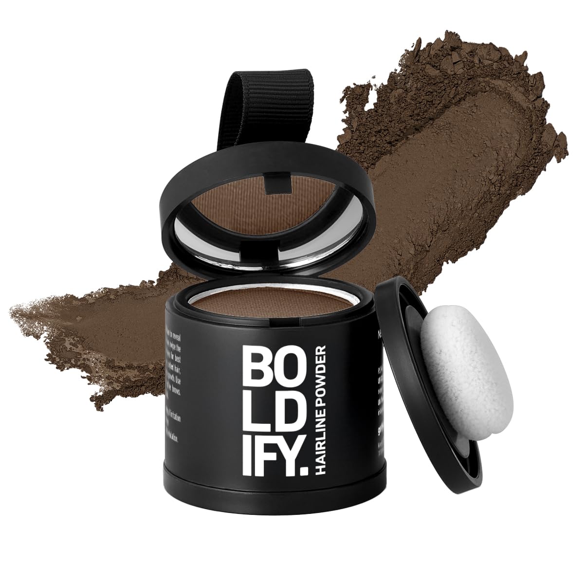 Boldify Hairline Powder compact offering precise gray-root coverage with long-lasting color