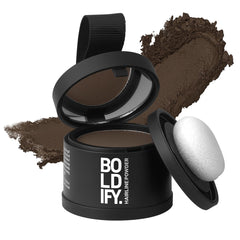 Boldify Hairline Powder compact for precise root touch-ups, portable and mess-free.