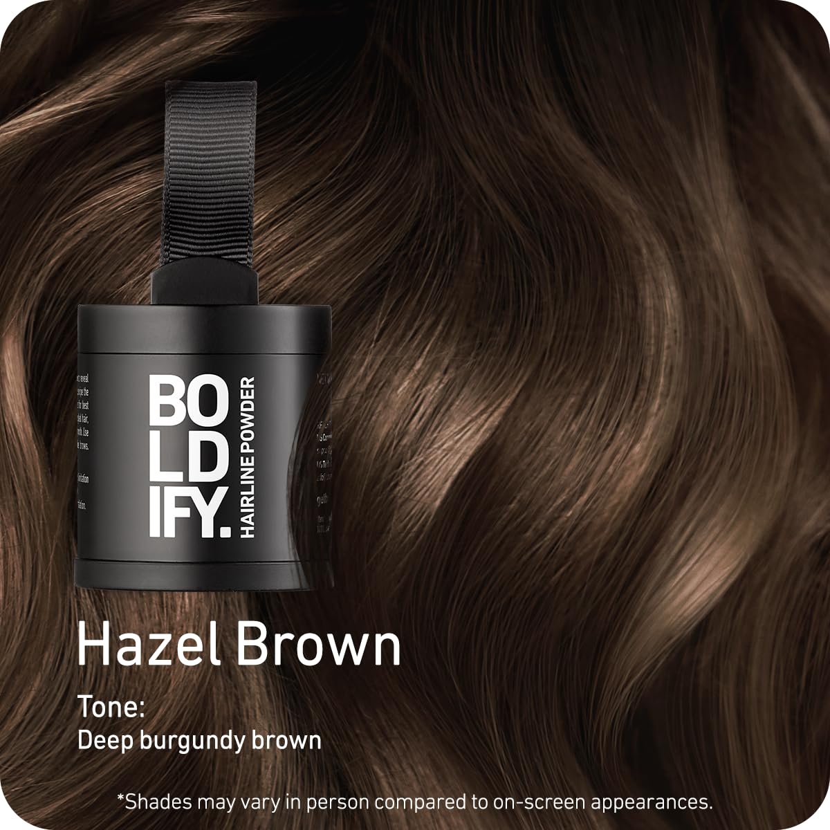 Boldify Hairline Powder provides natural gray coverage along the hairline.