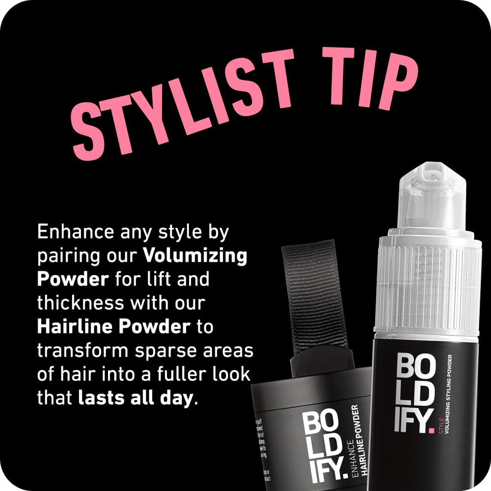 Boldify post-workout refresh powder revives hair between washes