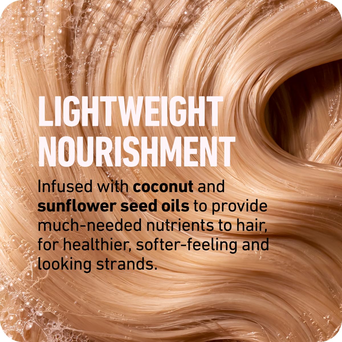 Boldify Thicken Volume Conditioner full-hair-finish shows voluminous, glossy result after use