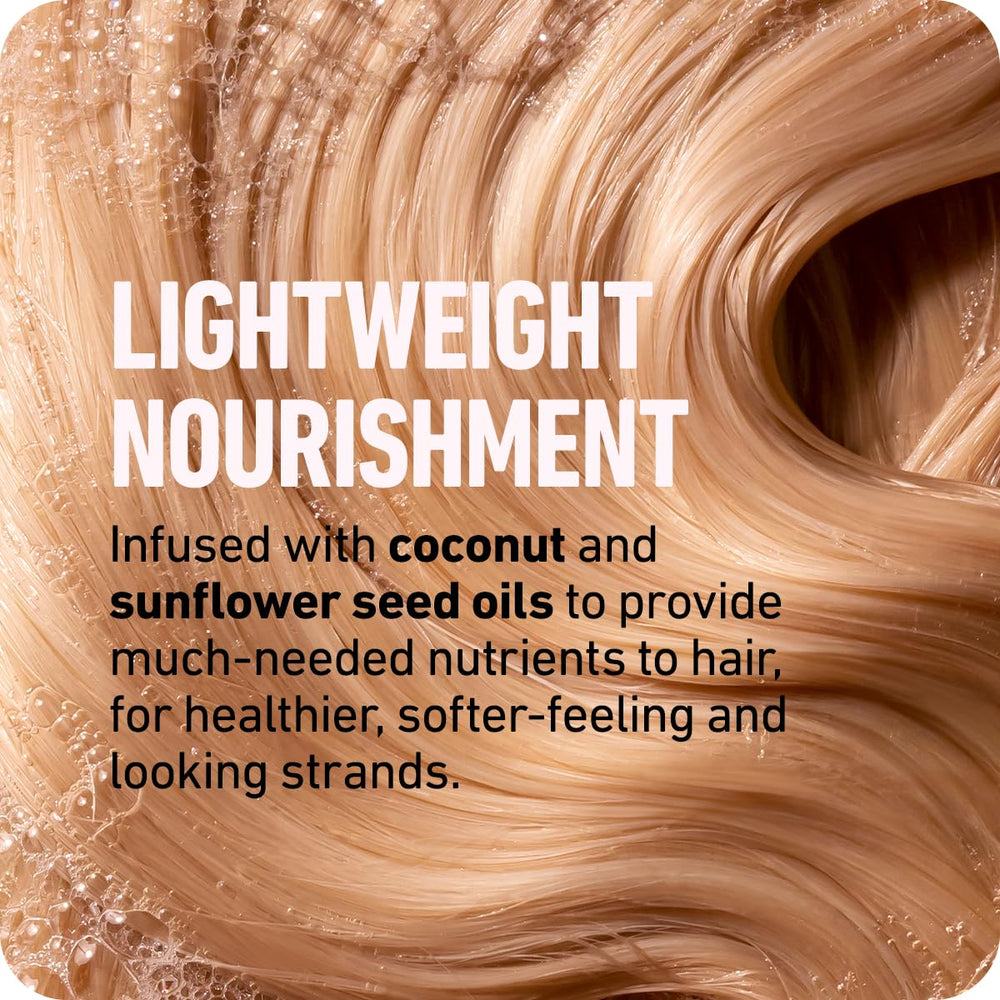 Boldify Thicken Volume Conditioner full-hair-finish shows voluminous, glossy result after use
