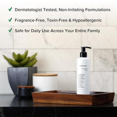 Boldly Basic fragrance-free body wash USA-made packaging emphasizing domestic production