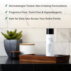 Boldly Basic fragrance-free shampoo with family usage setting