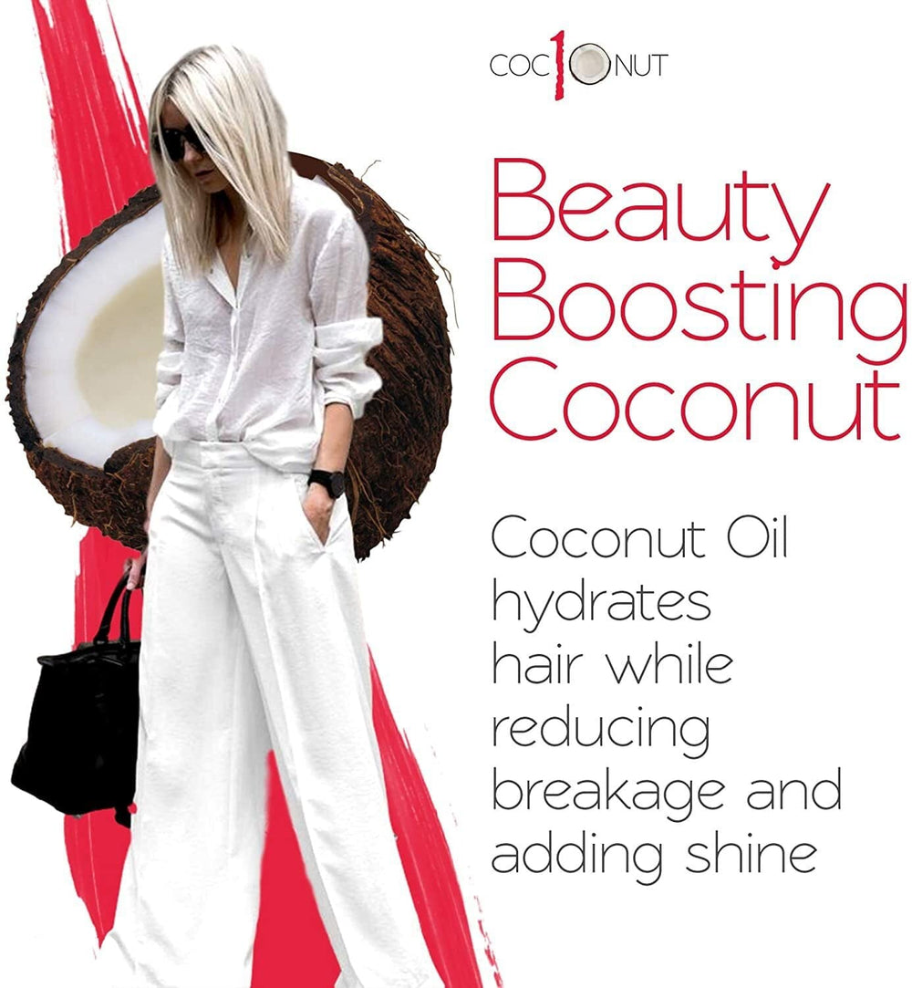 Bold Uniq Coconut Thermal Protection Spray color-protection formula helps preserve vibrant tones.