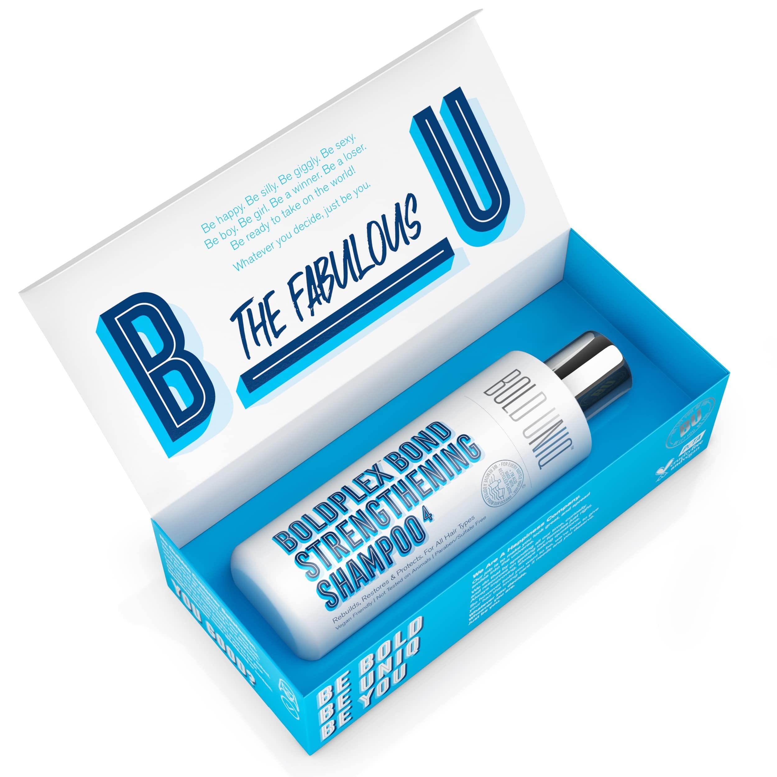 BoldUniq hair with silky finish after use showcases healthier-looking shine.