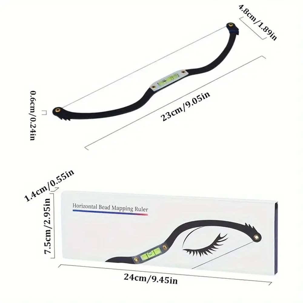 BOLUOYIN bubble level eyebrow mapping ensures symmetry checks.