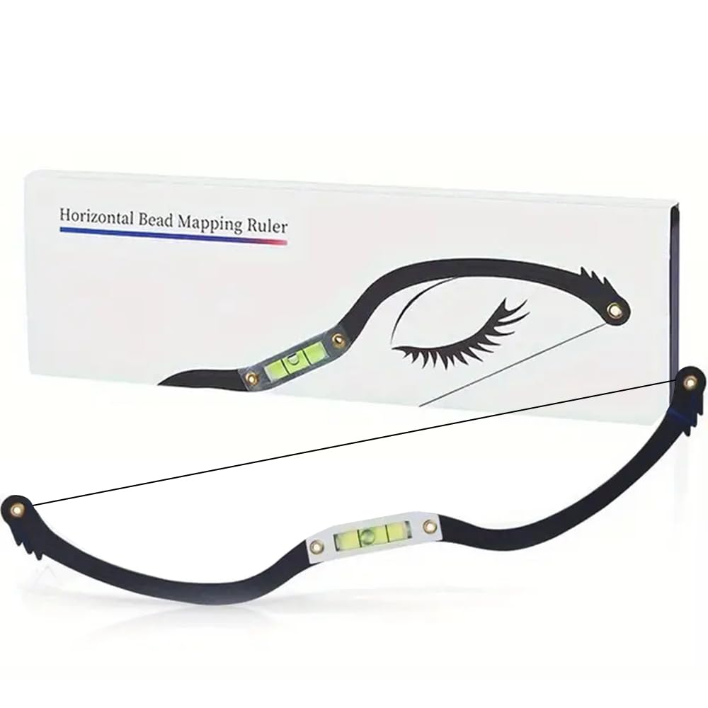 BOLUOYIN eyebrow line marker arch ruler for precise brow mapping alignment.