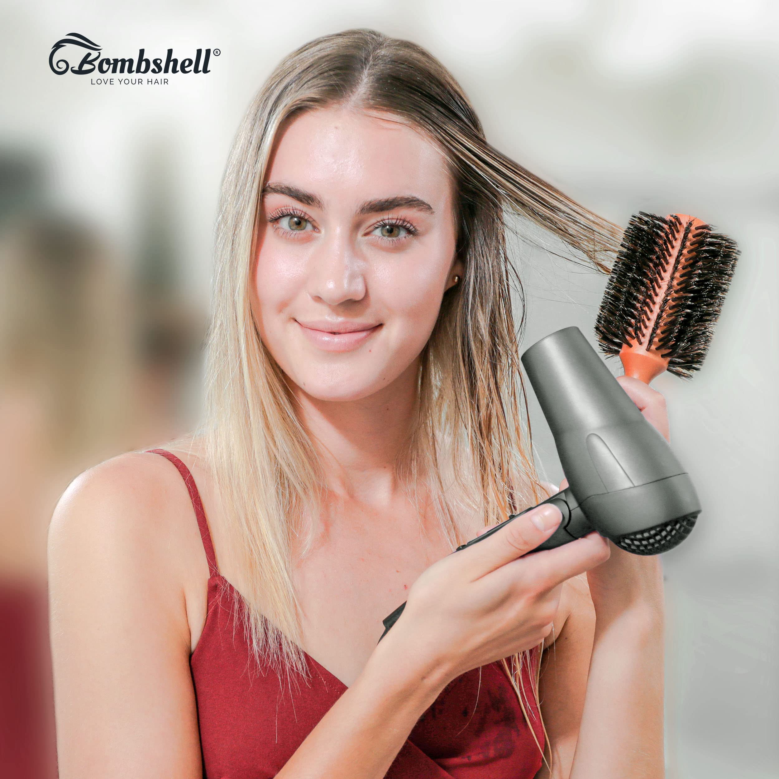 Bombshell Boar Bristle Round Brush eco-friendly materials for longevity