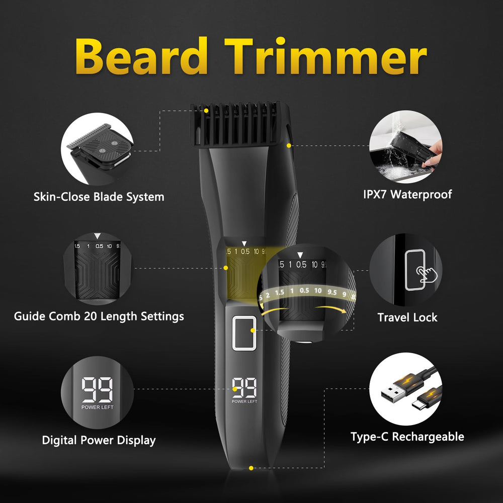 Bomic Manscape foil shaver for sensitive areas provides nick-free grooming.