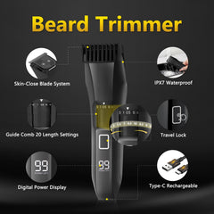Bomic Manscape foil shaver for sensitive areas provides nick-free grooming.