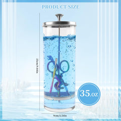 BOMOQING barber jar glass body highlights durability for daily use