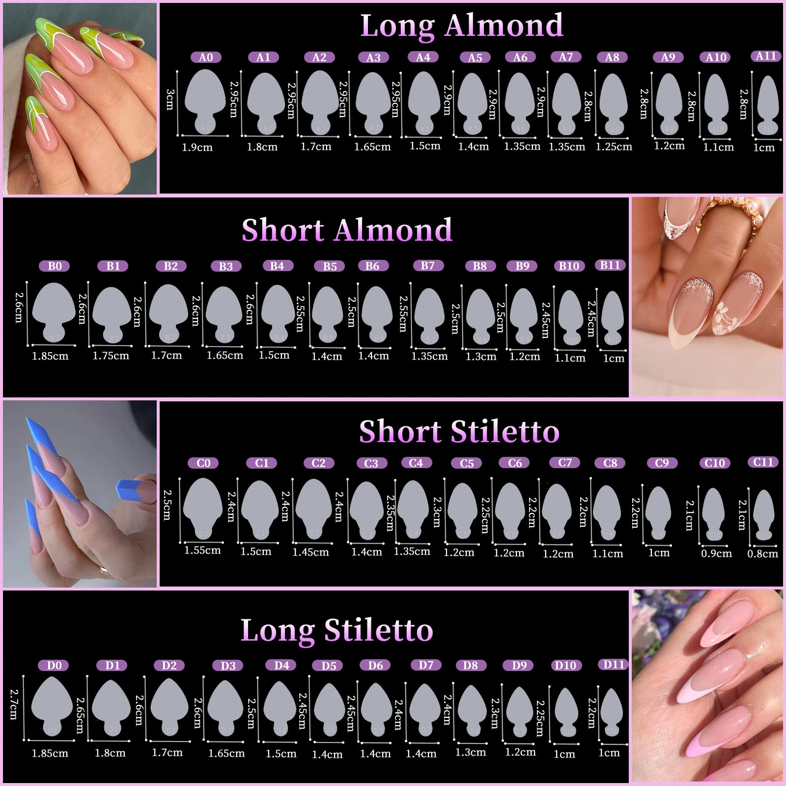 BOMOQING clear nail extension forms deliver precise shaping for salon-quality results.