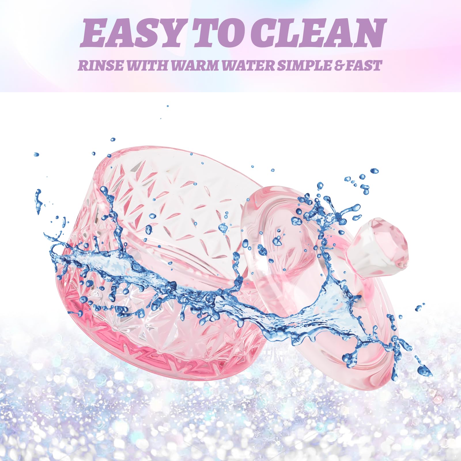 BOMOQING nail dappen dish with cap keeps liquids secure and reduces evaporation