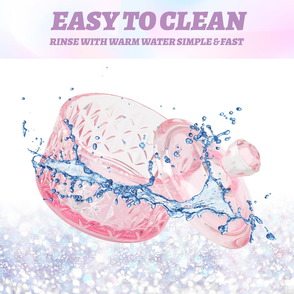 BOMOQING nail dappen dish with cap keeps liquids secure and reduces evaporation