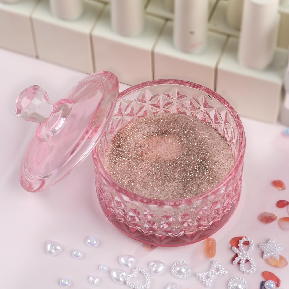 BOMOQING durable glass dappen dish resists staining for repeated acrylic and gel use