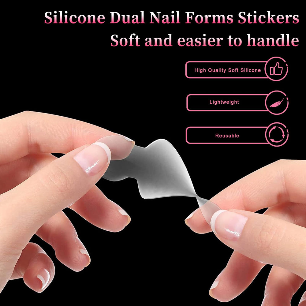 BOMOQING four-style shapes aids versatile nail length and style creation.