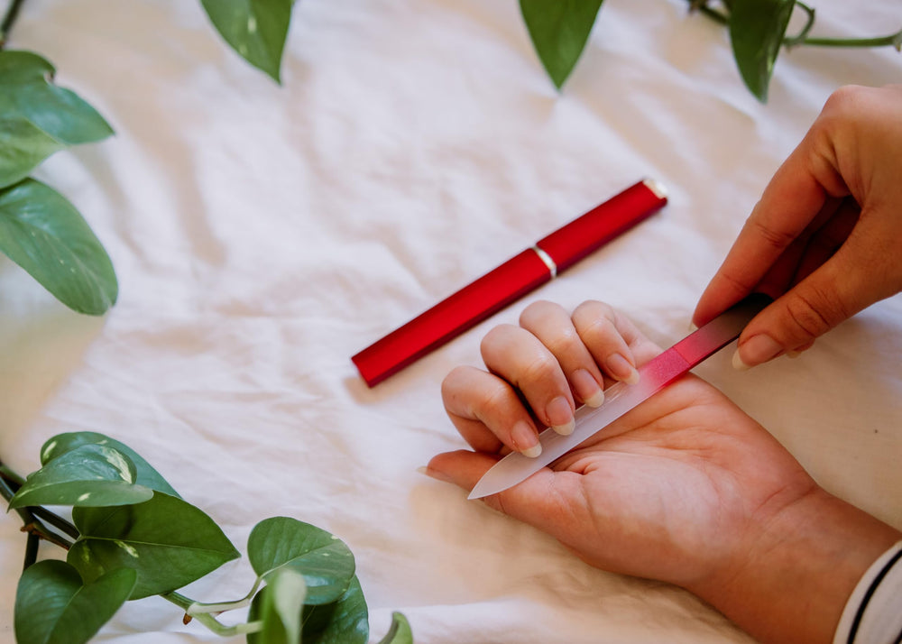 Bona Fide Beauty glass file smooths keratin surfaces with fewer snags