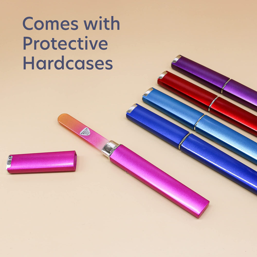 Bona Fide Beauty reusable Bohemian glass files build durability for long-term use.