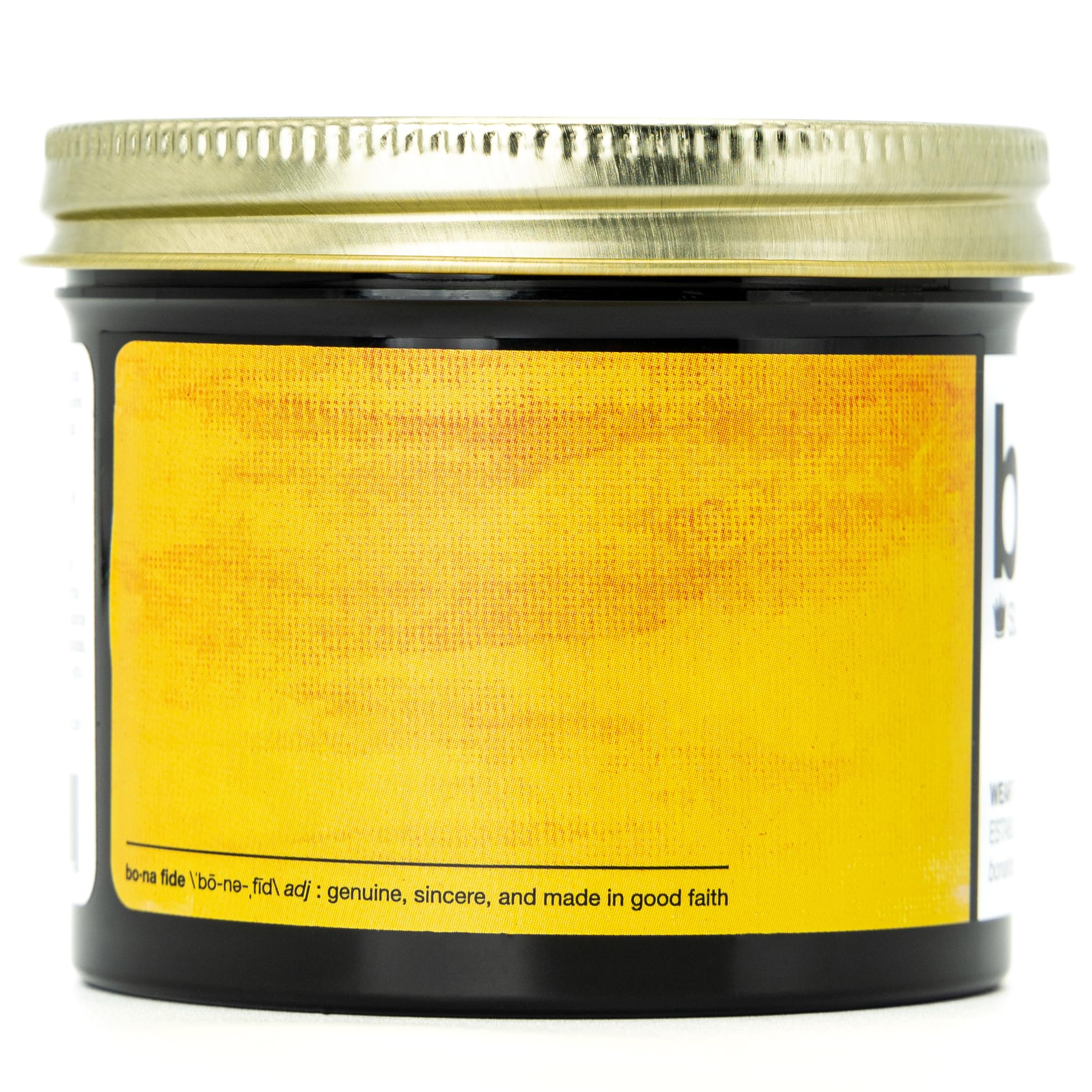 Bona Fide Pomade matte-paste-fragrance offers a fresh grapefruit scent during styling.
