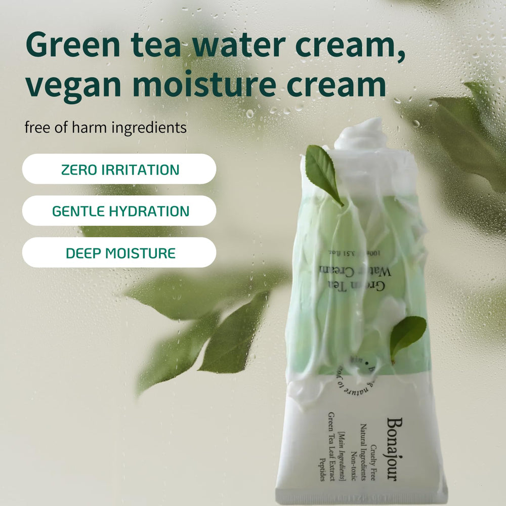BONAJOUR Green Tea Water Bomb cruelty-free and vegan branding on packaging