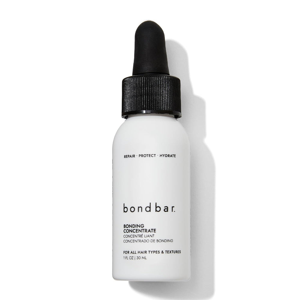 Bondbar Bonding Concentrate bottle demonstrates shine enhancement.