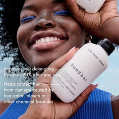 Bondbar bottle pour demonstrates easy application for repairing strands.