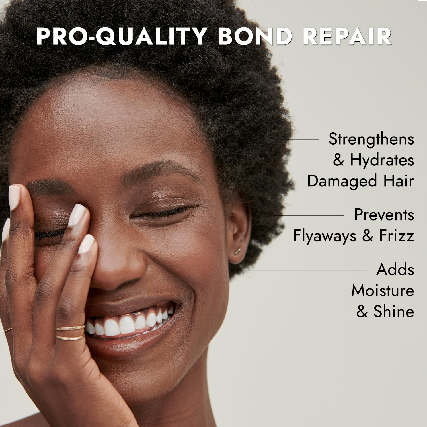 Bondbar Repairing Shampoo label detail highlights paraben and phthalate free promise.