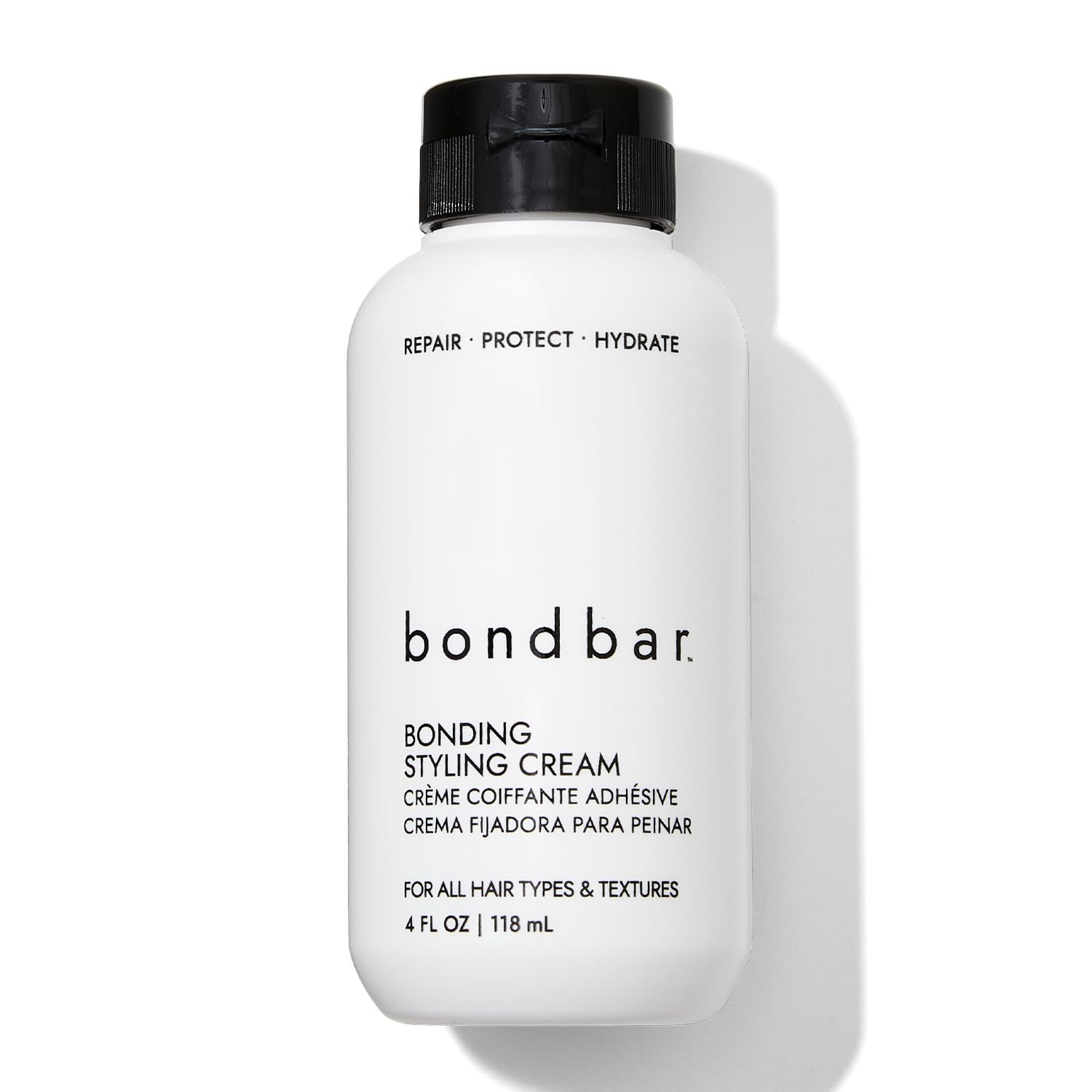 Bondbar Styling Cream bottle pour shows easy application for bond repair