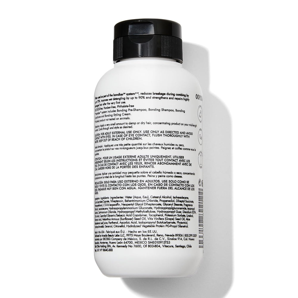Bondbar Styling Cream vegan cruelty-free label on packaging