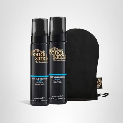 Bondi Sands duo packaging box conveys compact, travel-friendly tanning solution.