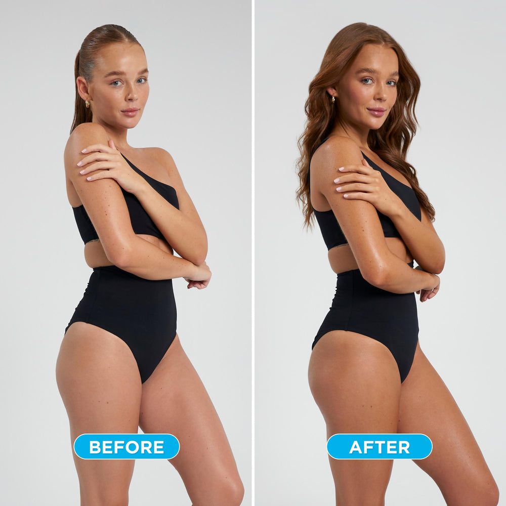 Bondi Sands light/medium foam packaging highlighting lightweight formula