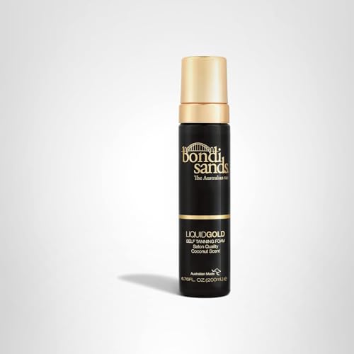 Bondi Sands Liquid Gold packaging shows 6.76 oz bottle